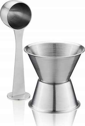 Set hinke dhe matëse kafeje GEFU CONSCIO, për kapsula të ripërdorshme, çelik inox