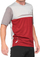 Fanellë çiklizmi 100 Percent Airmatic Jersey, për meshkuj, e kuqe cherry dhe gri