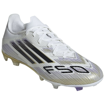 Këpucë futbolli adidas F50 League FG MG JI0005, për burra, të bardha