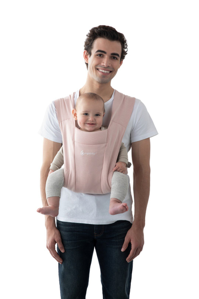 Nositëse bebe Ergobaby Embrace, ergonomike, për të porsalindur, rozë e çelët