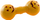 Lodër për qen Dingo Halloween Barbell Pumpkin, vinyl, 17cm, portokalli