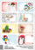 Stickerë për dhurata MFP Christmas Children 1240860, set me 16 copë, me motive festive shumëngjyrëshe