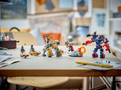 Lodër ndërtuese LEGO Avengers Endgame Thor Vs Chitauri, për fëmijë, shumëngjyrëshe