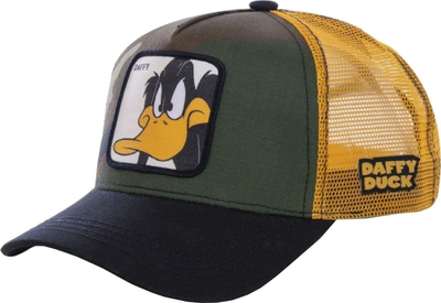 Kapele Capslab Looney Tunes Daffy Duck CL-LOO-1-DAF4, rrjetë prapa, e gjelbër me të verdhë