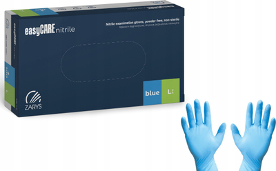Doreza nitrili easyCARE NITRYLE, XL, 100 copë, blu