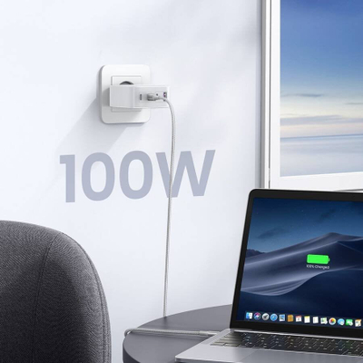 Karikues muri Ugreen 100W GaN, 3x USB C, USB A, i bardhë