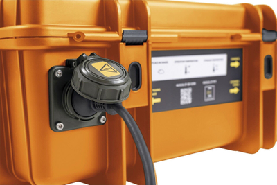 Valixhe portative energjie B&amp;W Energy Case Pro1500, 500W, me rrota, portokalli