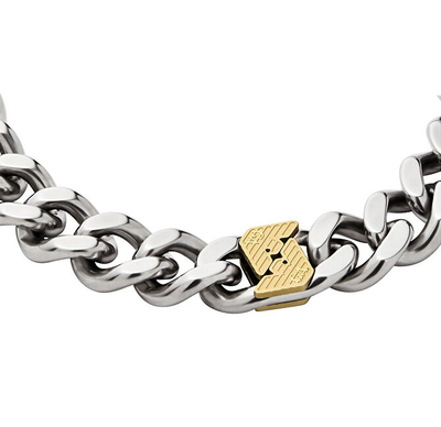 Byzylyk për meshkuj Emporio Armani EGS3186040, i argjendtë