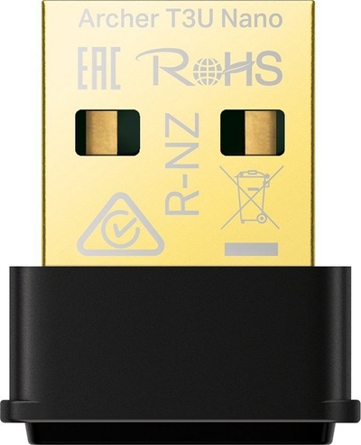 Kartë rrjeti TP-Link Archer T3U Nano, Wi-Fi AC1300, USB, i zi