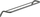 Varëse peshqiri Deante Silia, 61.5 cm, titanium, gri grafit