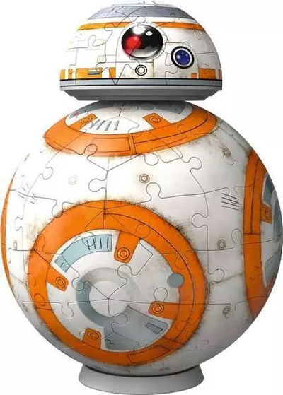 Puzzle 3D Ravensburger Puzzleball Star Wars BB 8, 99 pjesë, shumëngjyrësh