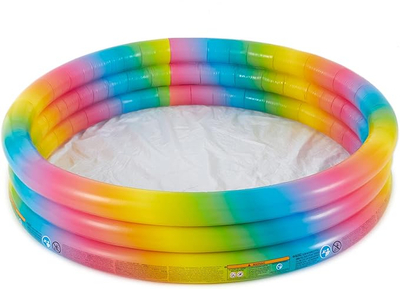 Pishinë për fëmijë Rimida Rainbow Ombre 58449, 3-Ring, Ages 2+, 1.68 mx 38 cm