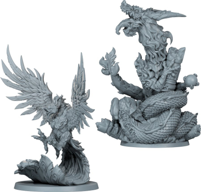 Проширение друштвена игра Zombicide White Death Abomination Pack Divine Beasts, повеќејазично