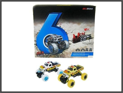 Makinë lodër pick up Hipo HXFC76, 14 cm, me susta, shumëngjyrëshe