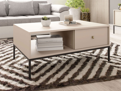 Tavolinë për kafe Tonkor Beige TL104 (104 x 46 x 68)
