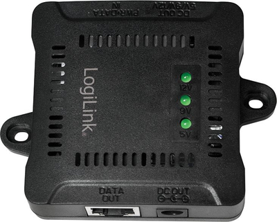 Адаптер PoE LogiLink POE005, гигабитен етернет, 24W, црн