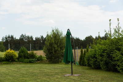 Çadër kopshti Garden Parasol With Side Boom, diametër 3m, çelik, palosëse, bezhë