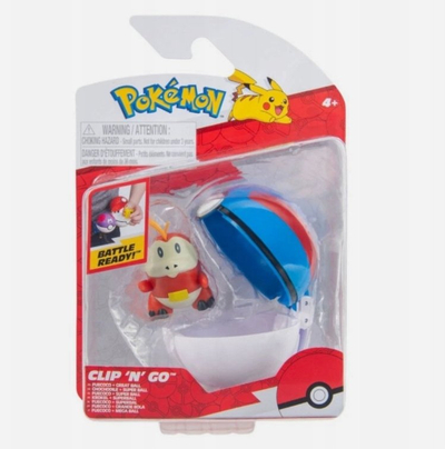 Lodër figurë Pokémon Clip N Go Fuecoco, figurë 5 cm, Great Ball, shumëngjyrëshe