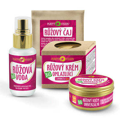 Set kozmetik Purity Vision Organic Rose, organik, për kujdes të lëkurës