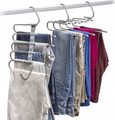Varëse 5‑në‑1 për pantallona InnovaGoods Havser, çelik inox, e bardhë