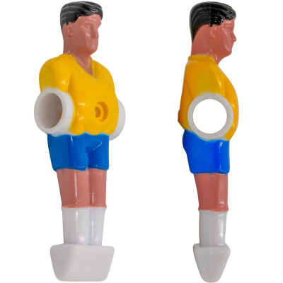 Figurë futbolli tavoline Enero, 10.5 cm, plastik, e verdhë