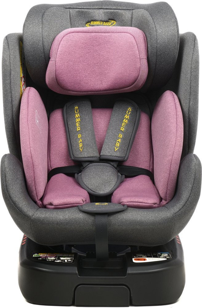 Sedilje makine Summer Baby Como I-Size 360, 0-36 kg, ISOFIX, gri rozë
