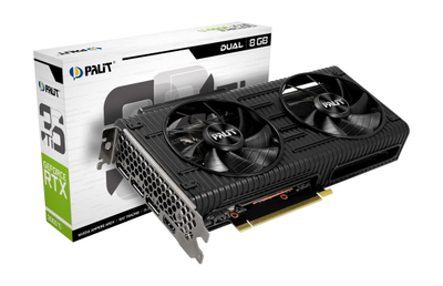 Kартичка Графичка PALIT GeForce RTX 3060 Ti Dual LHR, 8GB GDDR6