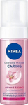 Пена за чистење лице Nivea Caring, сува и чувствителна кожа, 150 ml, розова