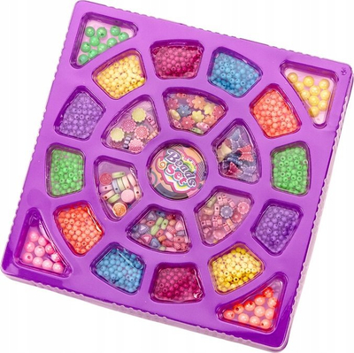 Set rruazash Beads Set, për bizhuteri DIY, shumëngjyrësh