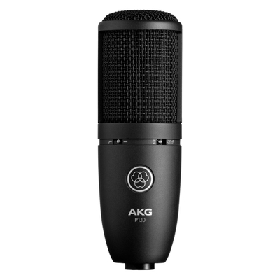 Mikrofon kondensator AKG Perception P120, diafragmë e lehtë, pad 20dB, i zi