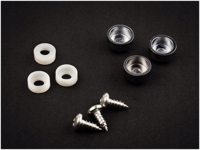 Set aksesorësh Cersanit EASY NEW S900-2620, kapakë plastikë dhe vida, krom