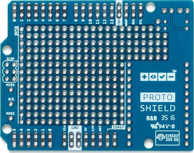 Shield proto Arduino A Proto Shield TSX00083, fushë për saldim, për Arduino