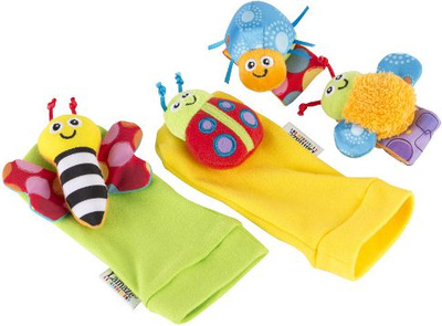 Set çorapesh lodër Tomy Lamaze Bugs LC27634, zile për duar dhe këmbë, shumëngjyrëshe