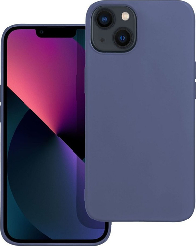 Këllëf matt për telefon Apple iPhone 13, mbrapa silikoni, i kaltër