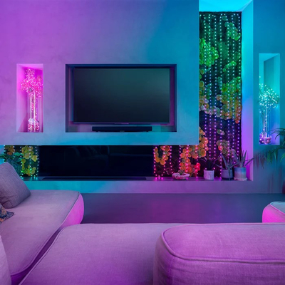 Drita dekorative Twinkly Candies Pearls, 100 LED RGB, USB C, tel i gjelbër