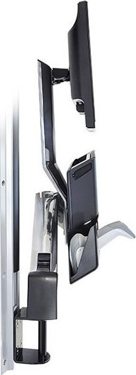 Mbajtëse monitori me tastierë Ergotron StyleView, sit-stand, për mur, gri