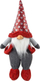 Dekor Krishtlindjesh Saska Garden Santa Claus, me drita, i kuq