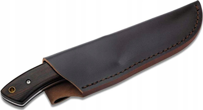 Thikë fikse gjuetie Boker Plus MOne Damascus, çelik Damascus 67 shtresa, dorezë dru ebenu