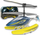 Helikopter lodër me komandë Flybotic Aqua Blaze, 3‑në‑1, blu e verdhë