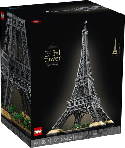 Set LEGO Icons Eiffel Tower 10307, 10001 pjesë, për të rritur, shumëngjyrësh