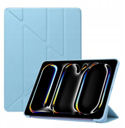 Mbulesë tablet STRADO për iPad Pro 13 Gen 5 2024, trifold, me magnet, blu