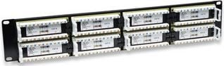 Patch панел Intellinet Cat6 UTP, 48 порти, 2U, црн