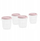 Сет херметички садови Miniland, 4 парчиња, 250 ml, боја blush