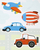 Налепници за прозор Starpak Sticker Boo Cars, декоративни, за деца, повеќебојни