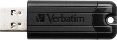 USB Verbatim PinStripe, 256GB, USB 3.2, e zezë
