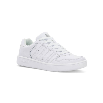 Патики K-Swiss Court Palisades W, природна кожа, бели