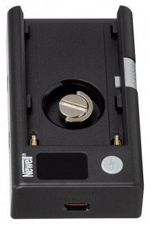 Adapter karikues Newell Universal DC USB për bateri Sony NP F, një slot, i zi