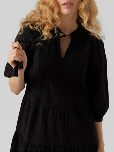 Фустан VERO MODA VMPRETTY Regular Fit, црн
