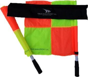 Flamuj gjyqtari YakimaSport Referee Flags, set 2 copë, me kuti transporti
