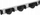 Mbajtës rrëshqitës për fshesa 5Five Simply Smart, alumin, 40 cm, i bardhë